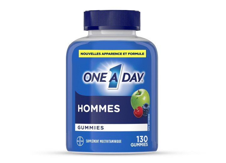 Flacon de Gummies One A Day pour hommes, 130 gummies